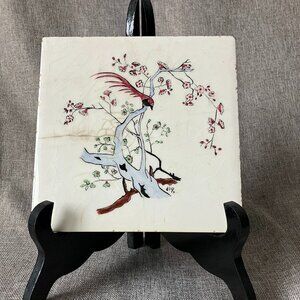 Vintage Studio Ceramic Tile 6" x 6" signed "dlg"